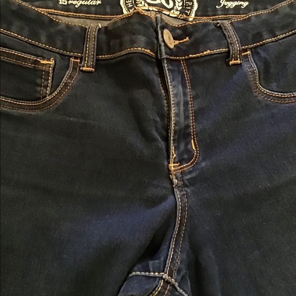 SO Jegging blue size 15 zipper stretch pockets ❤️ good fit - Picture 3 of 5